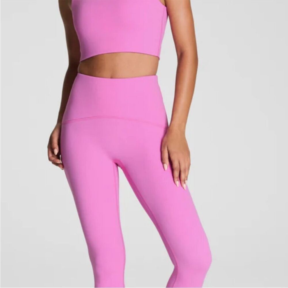 NWT Spanx Shape Booty Boost Full Length Leggings. XL Candy Pink